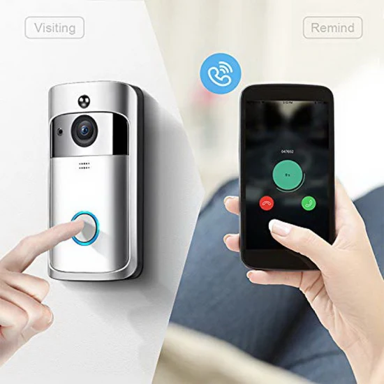 Campanello wireless Home Video Smart WiFi 720p con campanello ad anello wireless citofono con fotocamera