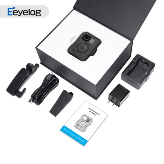 Eeyelog F1 Registrazione video con un pulsante Videocamera digitale portatile HD per visione notturna indossata dal corpo